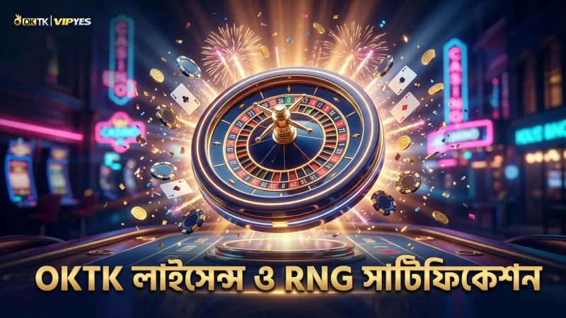 লাইসেন্স ও RNG সার্টিফিকেশন OKTK-র নির্ভরযোগ্যতা নিশ্চিত করে
