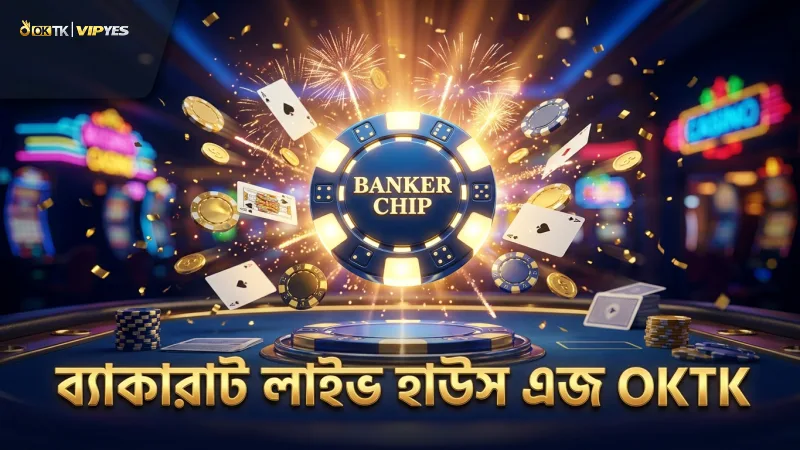ব্যাকারাট লাইভে ব্যাংকার ও প্লেয়ার বাজির হাউস এজ বুঝতে সাহায্য করে।