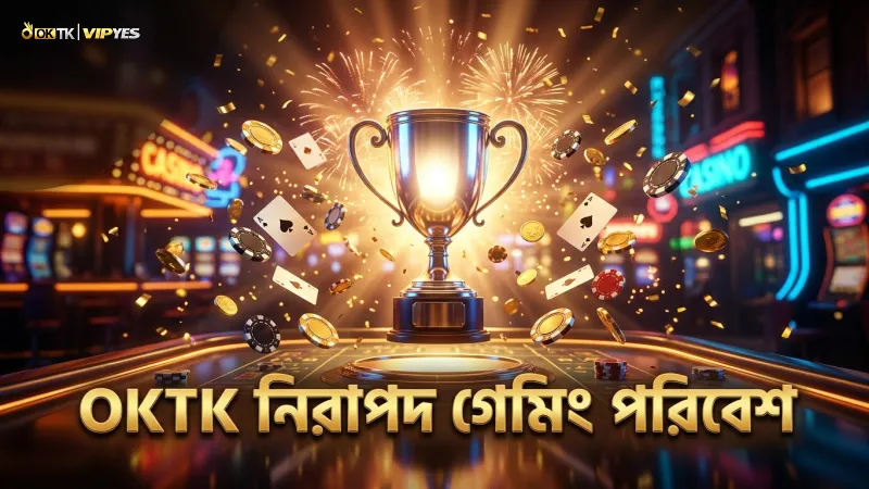 OKTK প্ল্যাটফর্মে নিরাপত্তা এবং দায়িত্বশীল গেমিং নিশ্চিত।