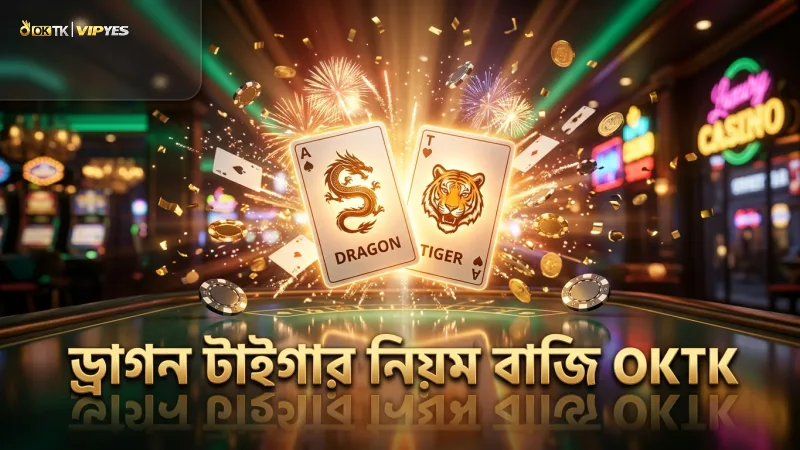 ড্রাগন টাইগারে দুই কার্ডের সহজ নিয়ম ও বাজির ধরন।