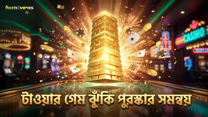 টাওয়ার গেমের প্রতিটি ধাপে ঝুঁকি ও পুরস্কারের সঠিক সমন্বয়।